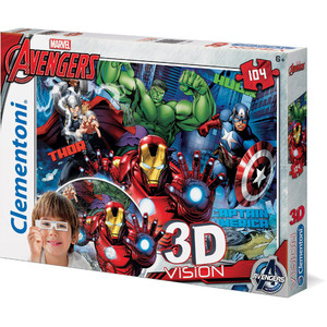 Puzzle Avengers 104 elementy 3D