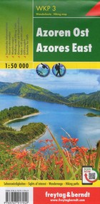 Azoren Ost, Azoren West / Azory: wschód, zachód Mapa turystyczna Skala: 1:50 000