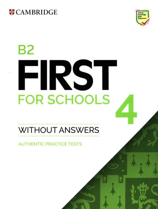 B2 First for Schools 4. Student`s Book Podręcznik without Answers (bez odpowiedzi)