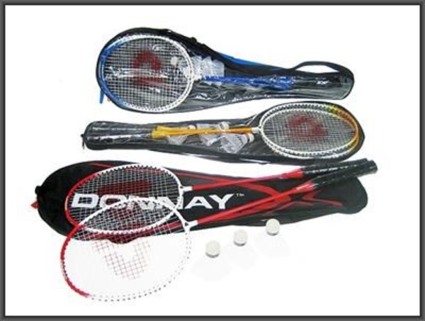 Badminton metalowy w pokrowcu