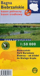 Bagna Biebrzańskie, basen północy, basen środkowy Mapa turystyczna Skala: 1:50 000