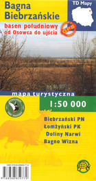 Bagna Biebrzańskie - basen południowy, od Osowca do ujścia Mapa turystyczna Skala: 1:50 000
