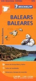 Balears Road map / Baleary Mapa samochodowa Skala: 1:140 000