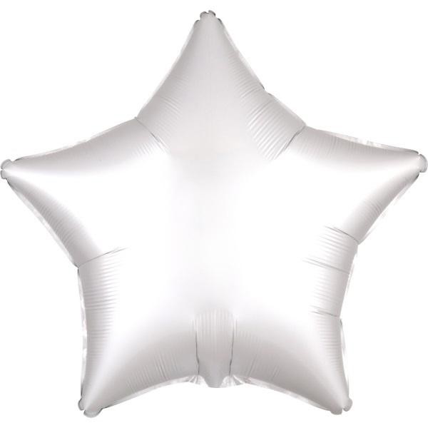 Balon foliowy Lustre biały gwiazda 48cm