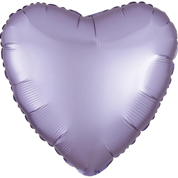 Balon foliowy Lustre Pastel lila serce 43cm