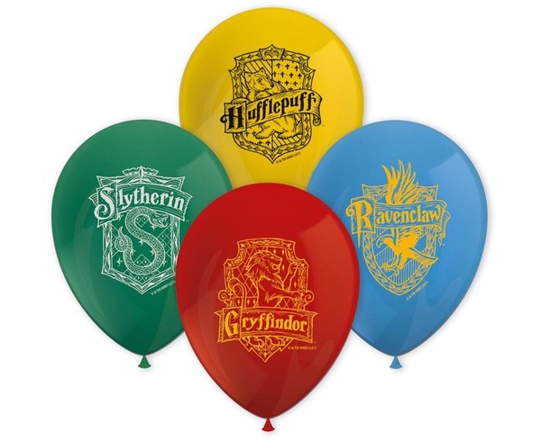 Balony Harry Potter Hogwarts Houses 8 sztuk