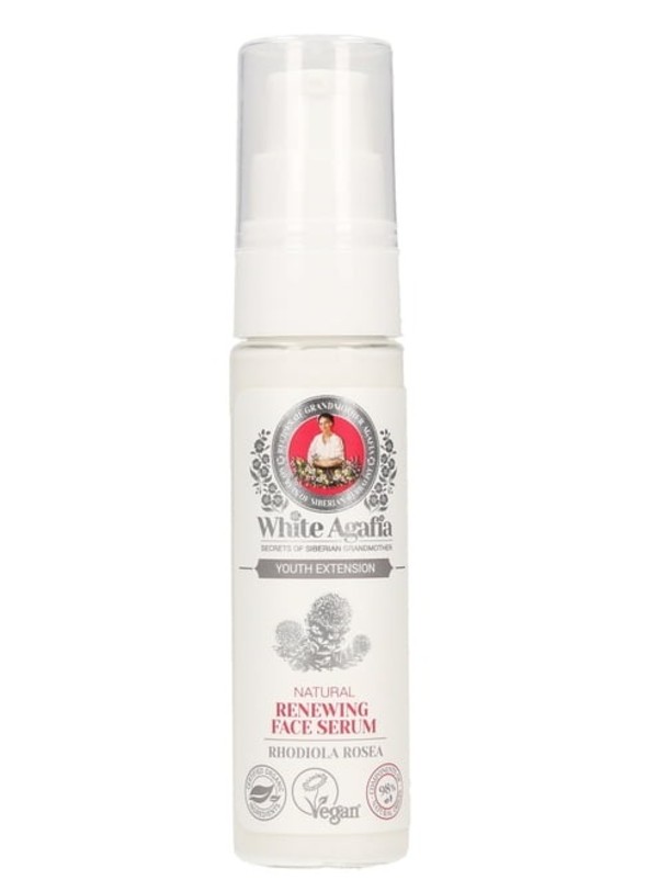 White Agafia Natural Renewing Face Serum Naturalne odbudowujące serum do twarzy