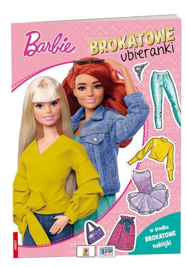 Brokatowe Ubieranki Barbie.