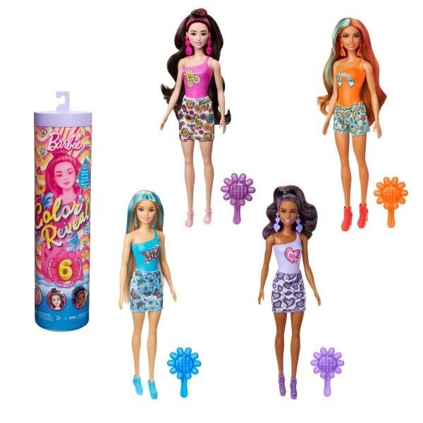 Lalka Barbie Color Reveal Kolorowe wzory