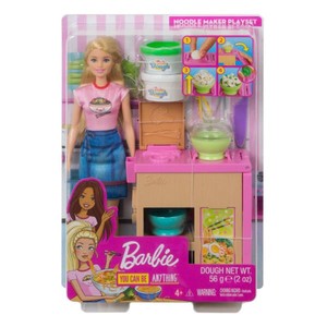 Barbie Domowy makaron Zestaw z lalką i akcesoriami GHK43