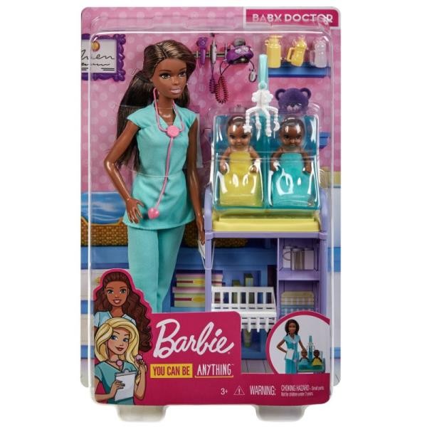 Barbie Kariera Lalka Pediatra + akcesoria GKH24