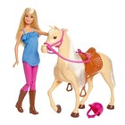 Barbie Lalka z koniem FXH13