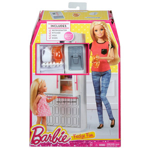 Barbie Mebelki lodówka z akcesoriami CFG70