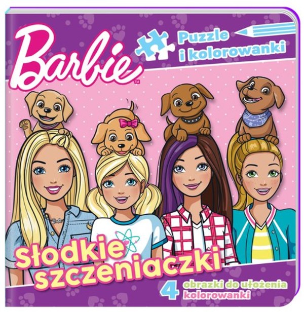 Barbie Słodkie szczeniaczki Puzzle i kolorowanki