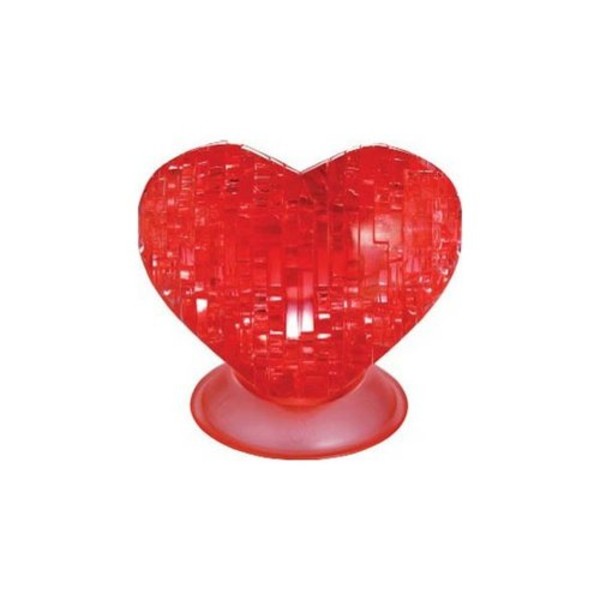 Crystal Puzzle Serce czerwone 3D 46 elementów