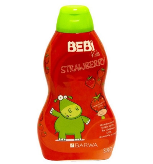Bebi Kids Szampon i płyn do kąpieli 2w1 dla dzieci Strawberry