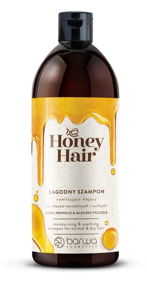 Honey Hair Łagodny Szampon nawilżająco-kojący do włosów