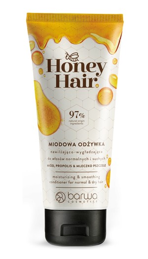 Honey Hair Miodowa Odżywka nawilżająco-wygładzająca do włosów no włosów normalnych i suchych