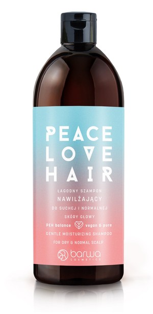 Peace Love Hair Łagodny Szampon nawilżający do suchej i normalnej skóry głowy