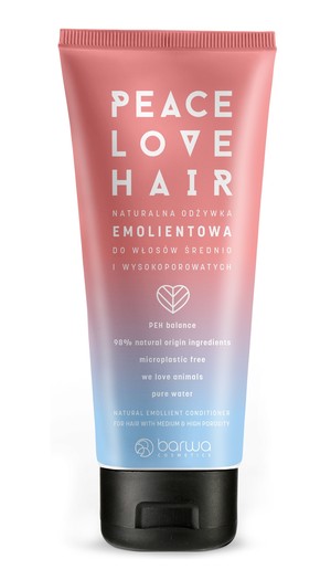 Peace Love Hair Naturalna Odżywka emolientowa do włosów średnio i wysokoporowatych