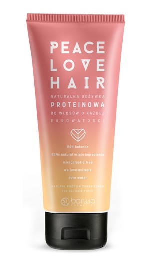 Peace Love Hair Naturalna Odżywka proteinowa do włosów o każdej porowatości