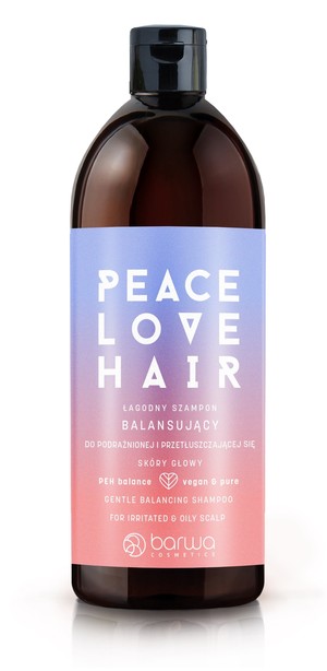 Peace Love Hair Łagodny Szampon balansujący do podrażnionej i przetłuszczającej się skóry głowy