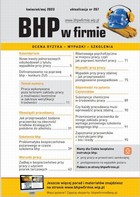 Okładka:„BHP w firmie” kwiecień/maj 2023 