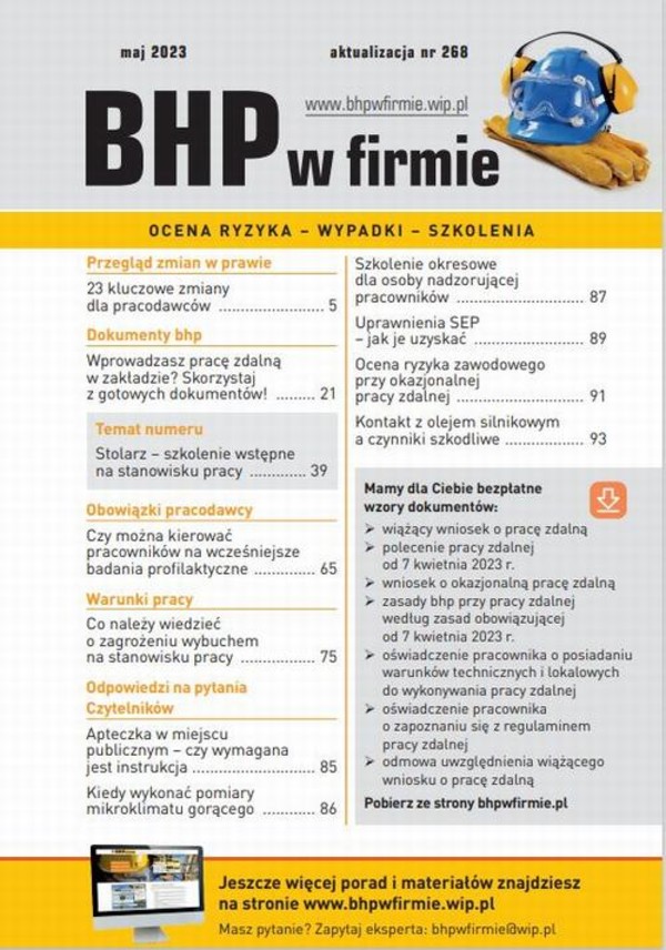 „BHP w firmie” maj 2023 - mobi, epub, pdf