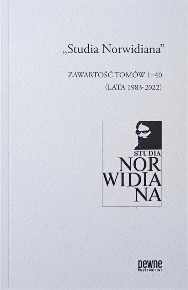 Studia Norwidiana. Zawartość tomów 1-40 (lata 1983-2022) - pdf