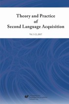 Theory and Practice of Second Language Acquisition 2017. Vol. 3 (1) - 01 Another Look at the L2 Motivational Self System of Polish Students Majoring in English - Insights from Interview Data