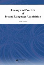 Theory and Practice of Second Language Acquisition 2017. Vol. 3 (1) - pdf