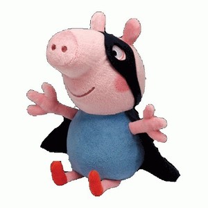 Beanie Babies Peppa Pig Świnka Peppa George Superhero średni 28 cm