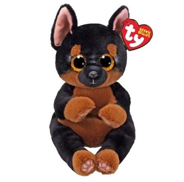 Beanie Bellies Fritz - czarno-brązowy pies 15 cm