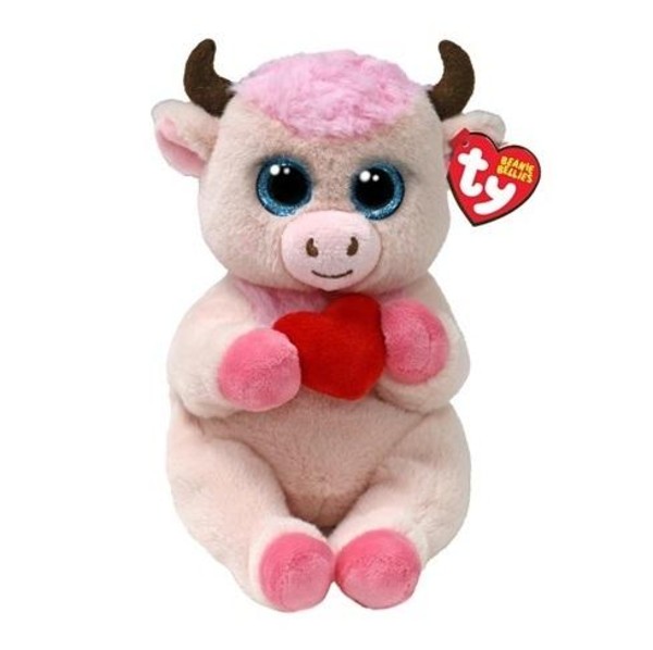 Beanie Bellies Sprinkles - różowa krowa 15 cm