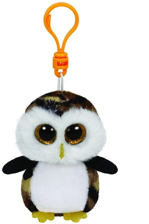 Beanie Boos Clip Owliver czarno-brązowa sowa 8,5 cm