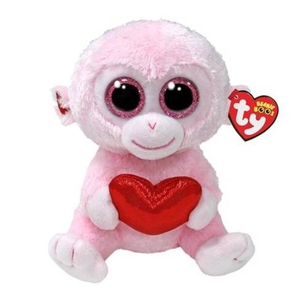Beanie Boos Gigi - małpka z sercem 15 cm