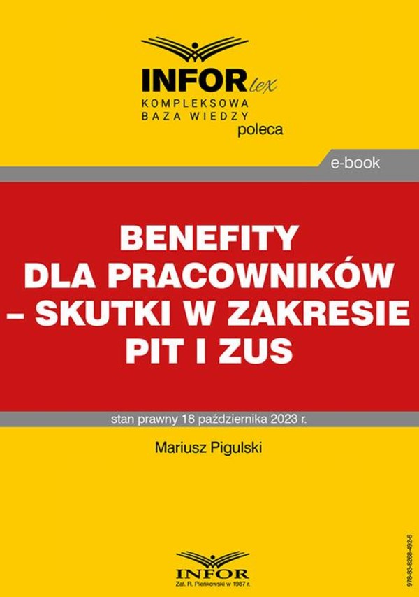 Benefity dla pracowników – skutki w zakresie PIT i ZUS - pdf