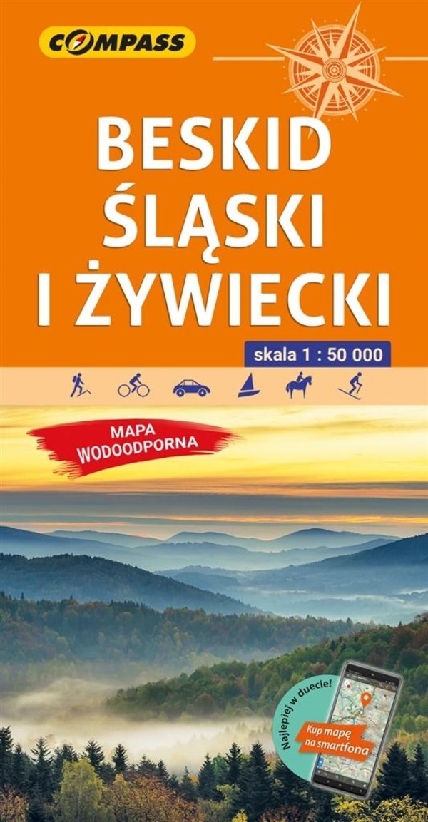 Beskid Śląski i Żywiecki Mapa turystyczna Skala: 1:50 000