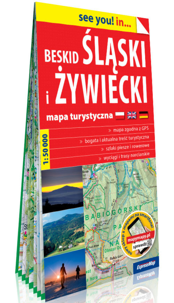 Beskid Śląski i Żywiecki Mapa turystyczna Skala 1: 50 000