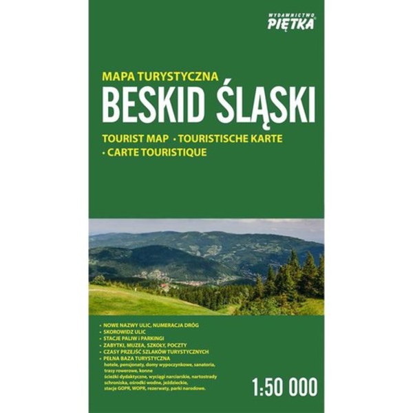 Beskid Śląski Mapa turystyczna Skala: 1:50 000