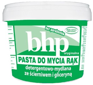 BHP Pasta do mycia rąk detergentowa - mydlana ze ścierniwem i gliceryną