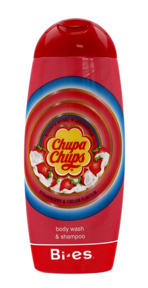 Chupa Chups Strawberry & Cream Flavour Żel pod prysznic i szampon 2w1