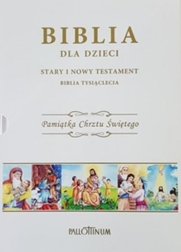 Biblia dla dzieci Pamiątka chrztu świętego, w etui