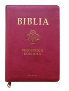 Biblia pierwszego Kościoła z paginatorami (purpurowa)