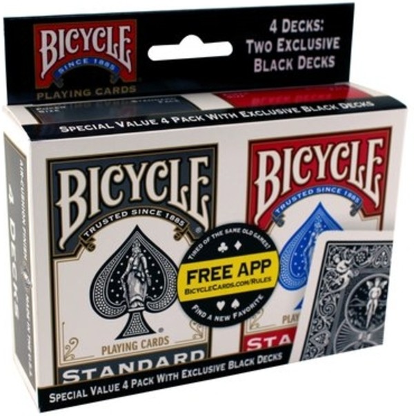 Karty Bicycle 4 Pack Rider Back