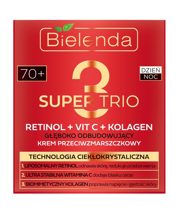 Super Trio 70+ Głęboko odbudowujący krem przeciwzmarszczkowy na dzień i noc