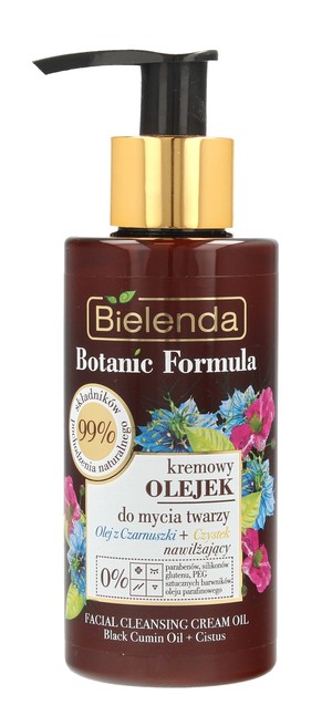 Botanic Formula Olej z Czarnuszki + Czystek Kremowy Olejek przeciwzmarszczkowy do mycia twarzy
