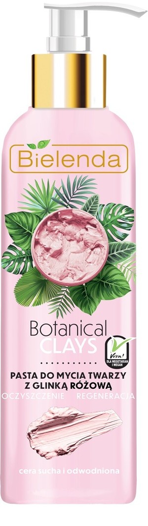 Botanical Clays Różowa Glinka Pasta do mycia twarzy