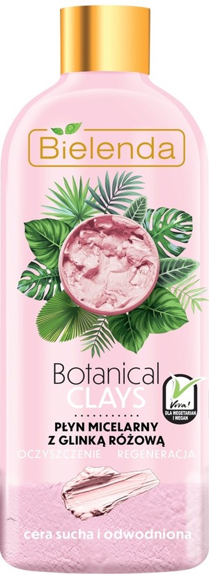 Botanical Clays Różowa Glinka Płyn micelarny do twarzy