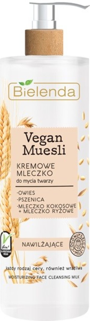 Vegan Muesli Kremowe mleczko nawilżające do mycia twarzy